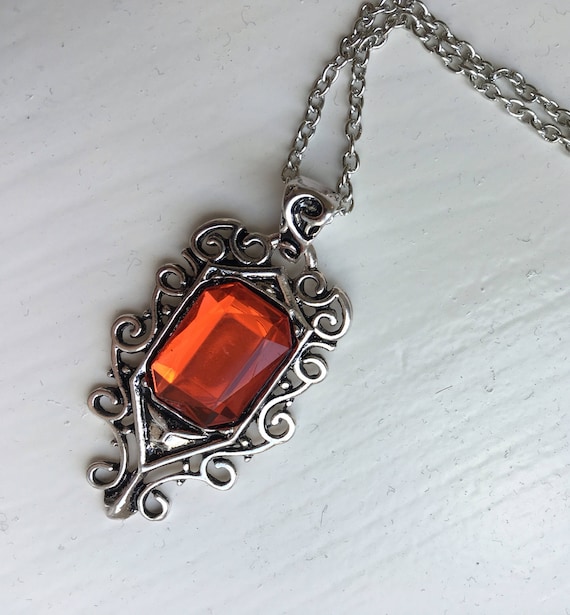 The Mortal Instruments Ruby Red Isabelle Lightwood Necklace Etsy
