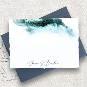 Personalisierte Grußkarten mit Umschlägen Deckled Edge Stationäre handgemachte Grußkarten Note Cards Set Design 20