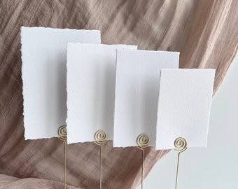 Deckled Edge Blank Table Number Sheets Reception Decorations, wedding Table Decorations, Reception Decor, Outdoor reception, rustic Wedding,