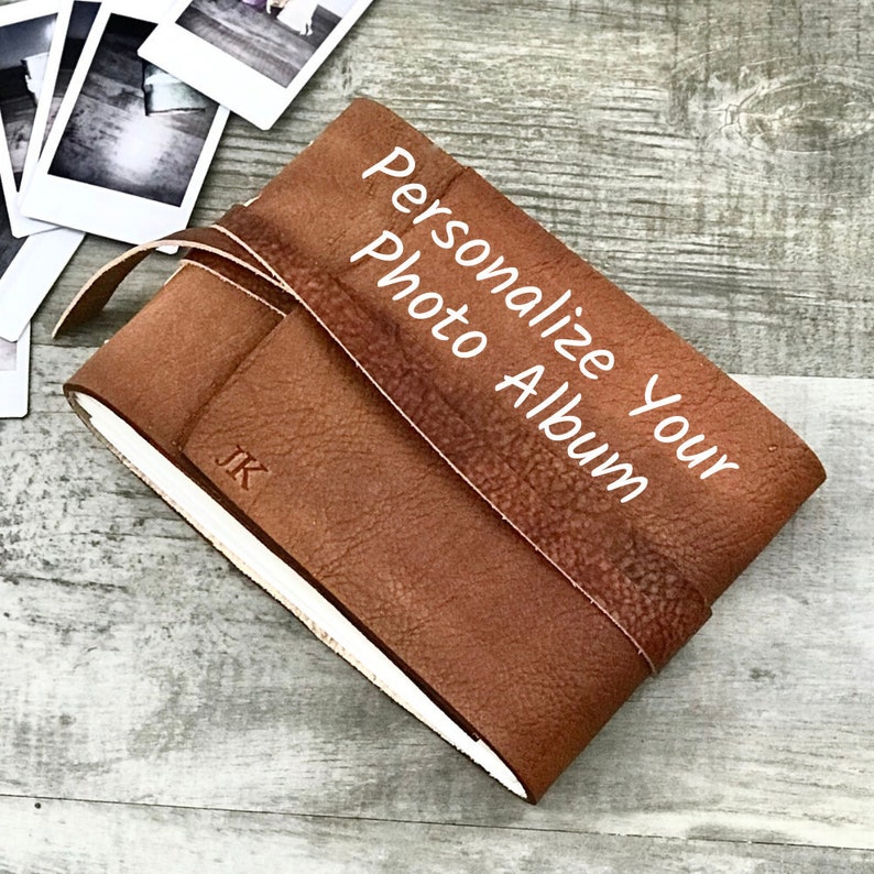 Personalized Leather Photo Album Custom Photo Album Scrapbook Etsy