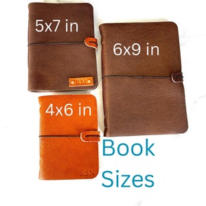 Personalized Leather Music Journal Song Writer Notebook Rust Bifold Journal image 8