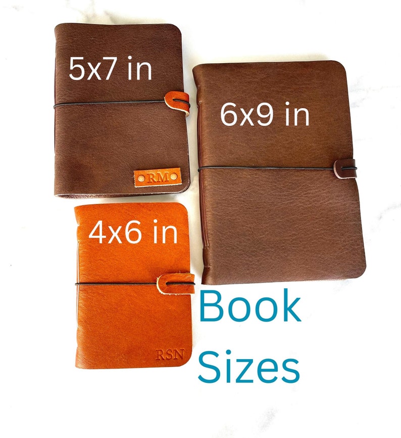 Personalized Leather Music Journal Song Writer Notebook Rust Bifold Journal image 8
