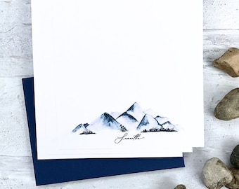 Mountain Letter Writing Stationery Set Personalized   Perfect Letter Writing Set Design 12