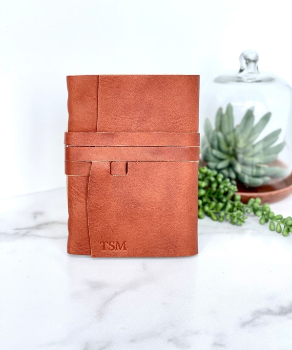 Watercolor Journal Personalized in Rust Leather – Leather and Earth Co
