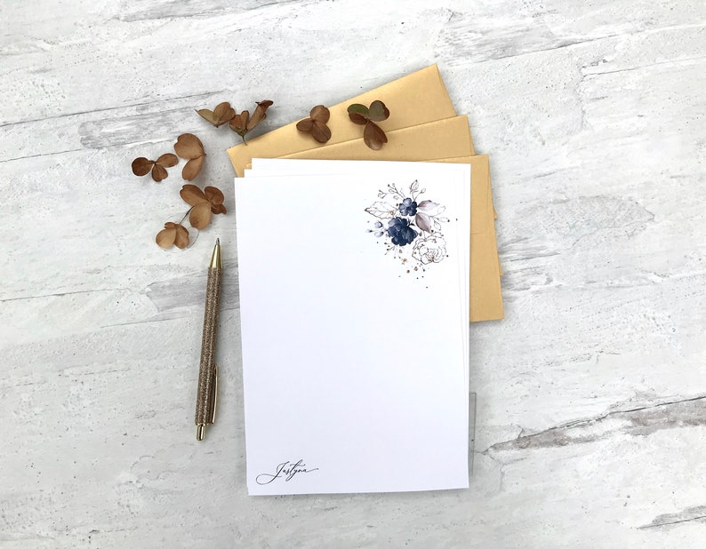 Letter Writing Stationery Set Personalized Perfect Letter Etsy