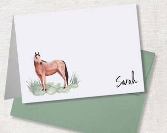 Personalized Folded Notecard set for with Envelopes  Design 34