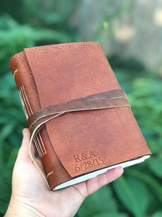 personalized leather bound journal