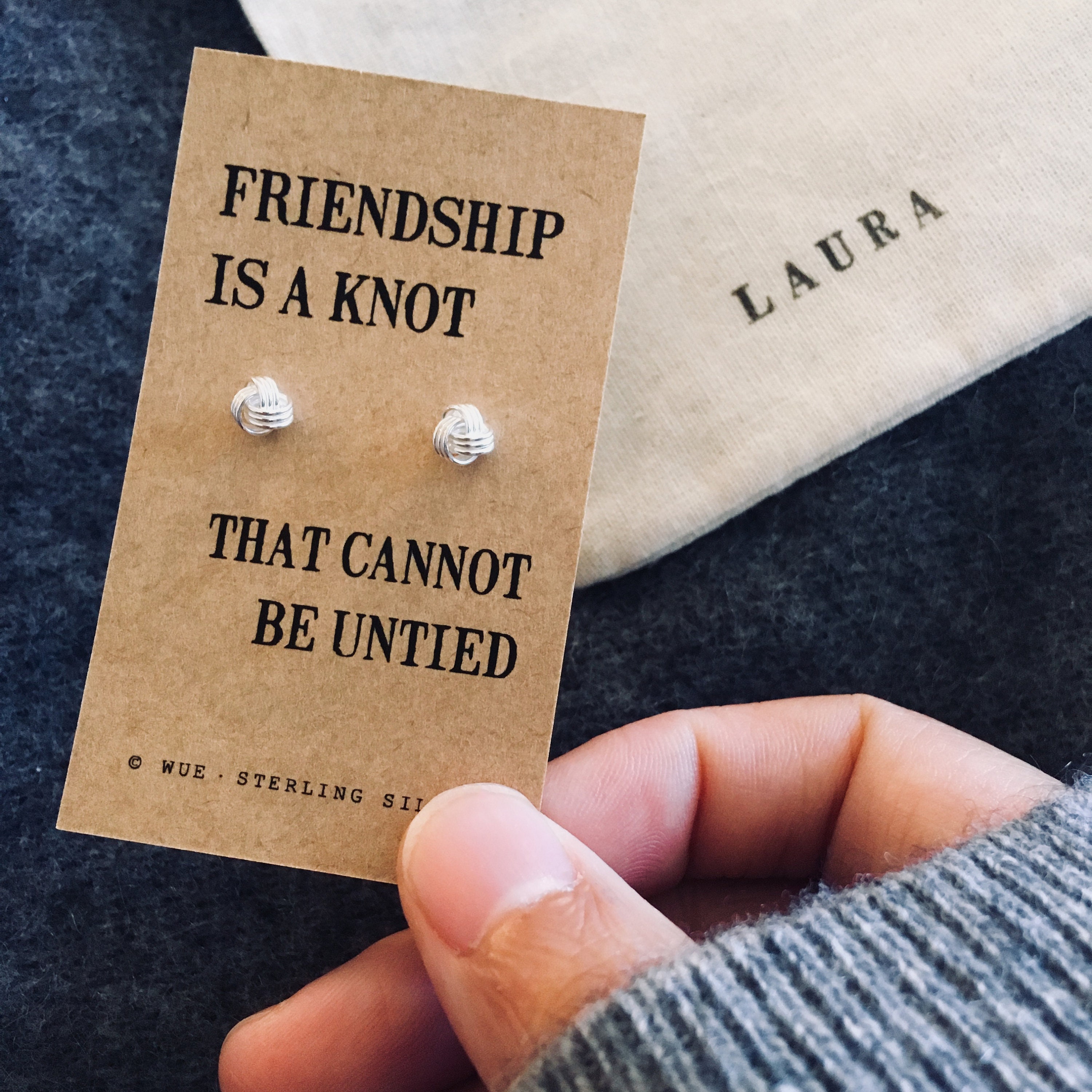 Friendship Knot Earrings Etsy UK
