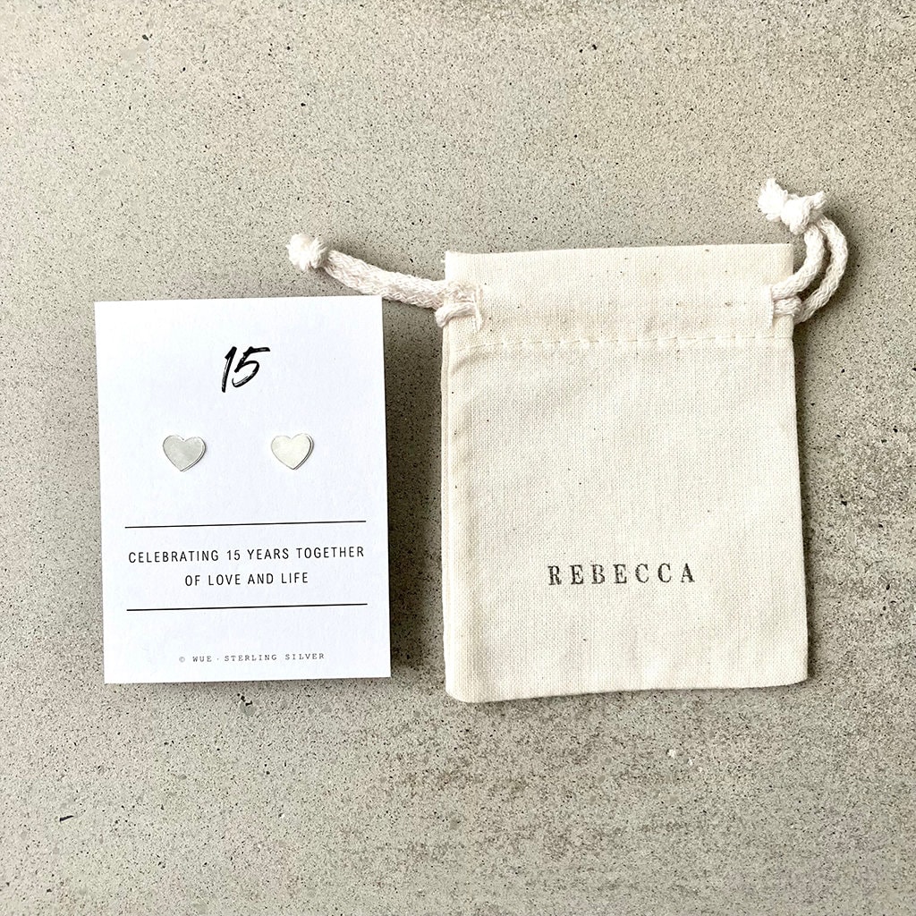 Orecchini A Cuore In Argento 925 I Love You – Con Cristalli Swarovski E Zirconi, Viola, Regalo Per Lei