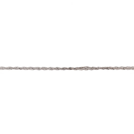 Diamond Filigree Square Pendant Chain Necklace 14… - image 6