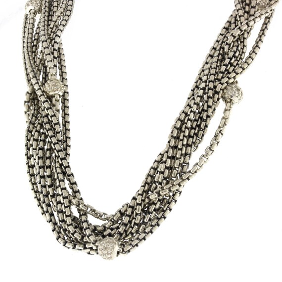 David Yurman Multi Strand Diamond Ball 
