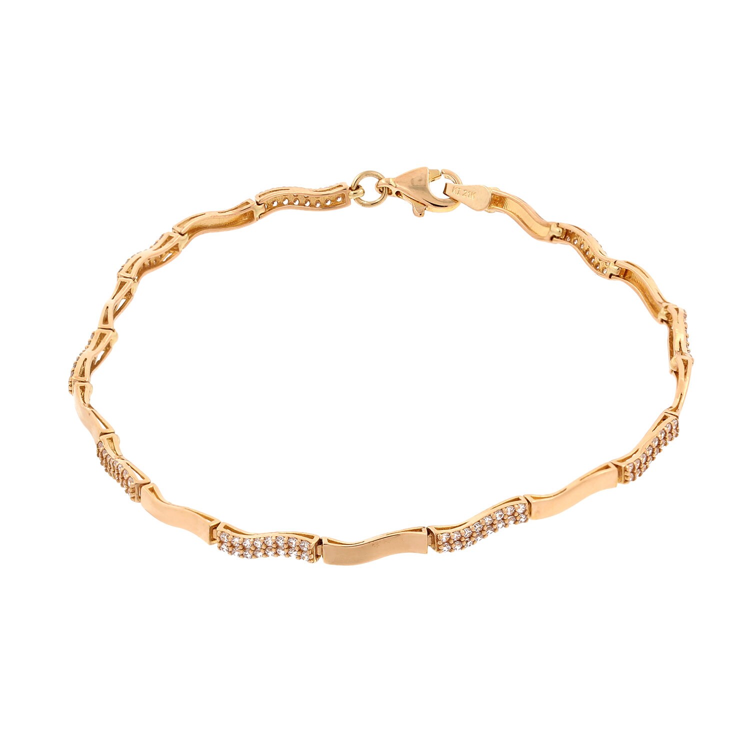 21k Gold Bracelet Etsy UK
