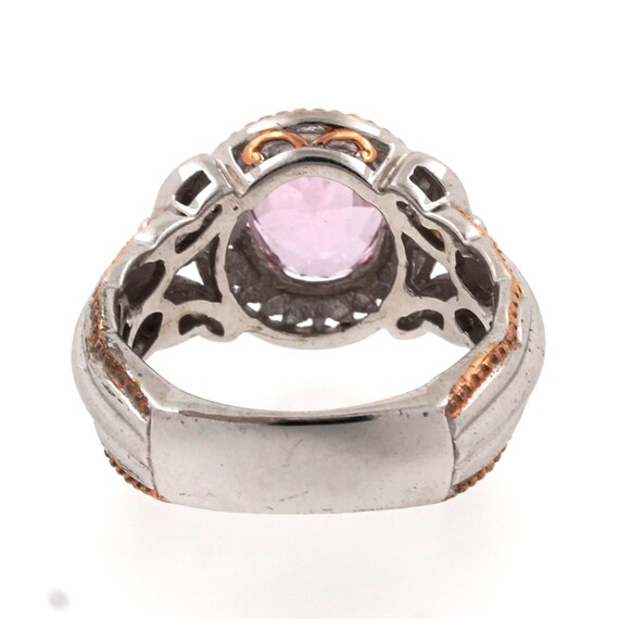 Pink Topaz CZ Gems Statement Ring Sterling Silver… - image 4