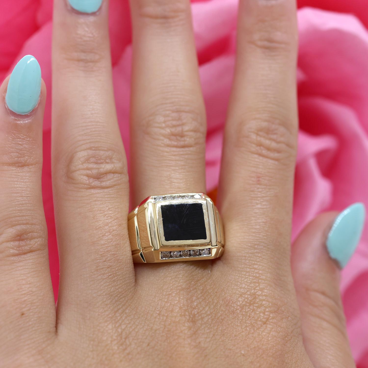3 Row Canary Color Diamond Ring 2 28462: buy online in NYC