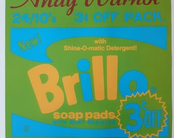 Dolls House Miniature sheet of 6 Modern Brillo Soap Pads Boxes 