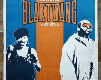 Black Twang Trixstar Banksy Artwork Rare Original 2002 UK 12” Vinyl Record (#0481)