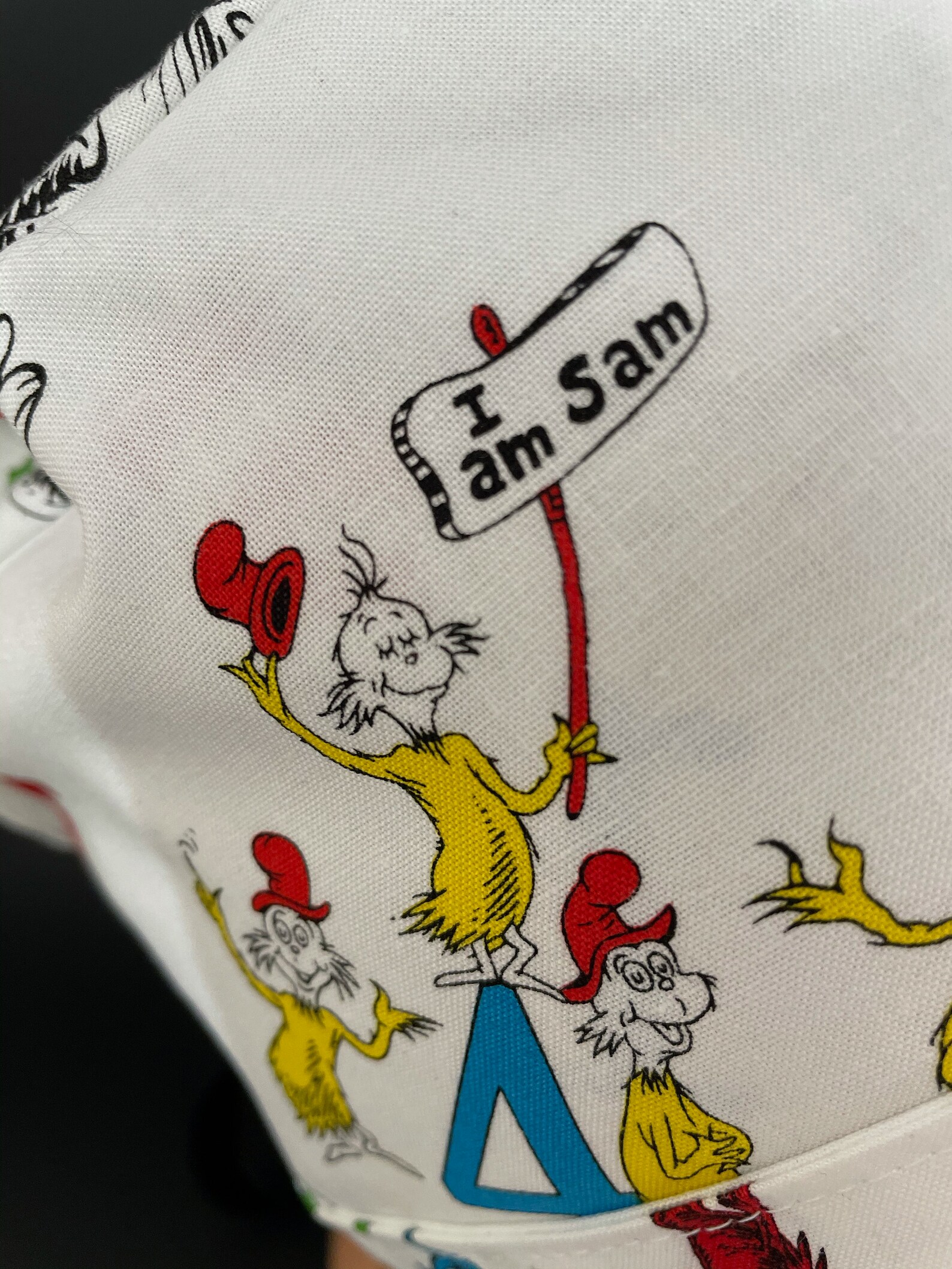 I Am Sam Dr Seuss Ponytail Scrub Hat OR Scrub Cap Surgeon | Etsy