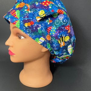 Don't Bug Me Bouffant Surgical Hat Scrub Cap OR Surgeon Nurse Cap CST Techs Vet Chemo RDH