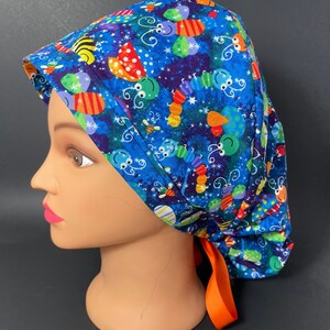 Don't Bug Me Surgical Ponytail Scrub Hat OR Surgeon Cap Nurse RDH CNA Tandarts Chemo