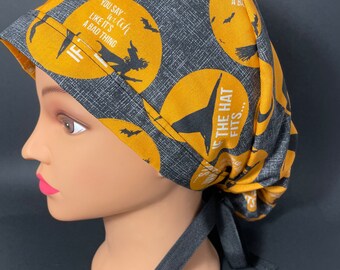 If the Hat Fits Wear It Halloween Surgical Scrub Hats, Scrub Caps,