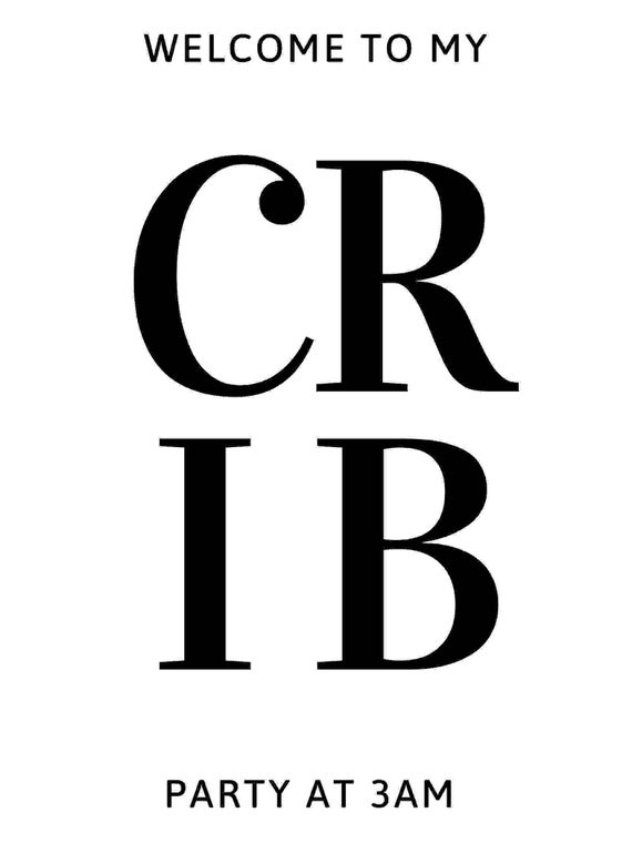 to My Crib Svg File Digital Print or Cutting Machine Etsy