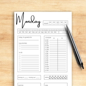 Calendar Download | Day Planner Pdf | Day planner