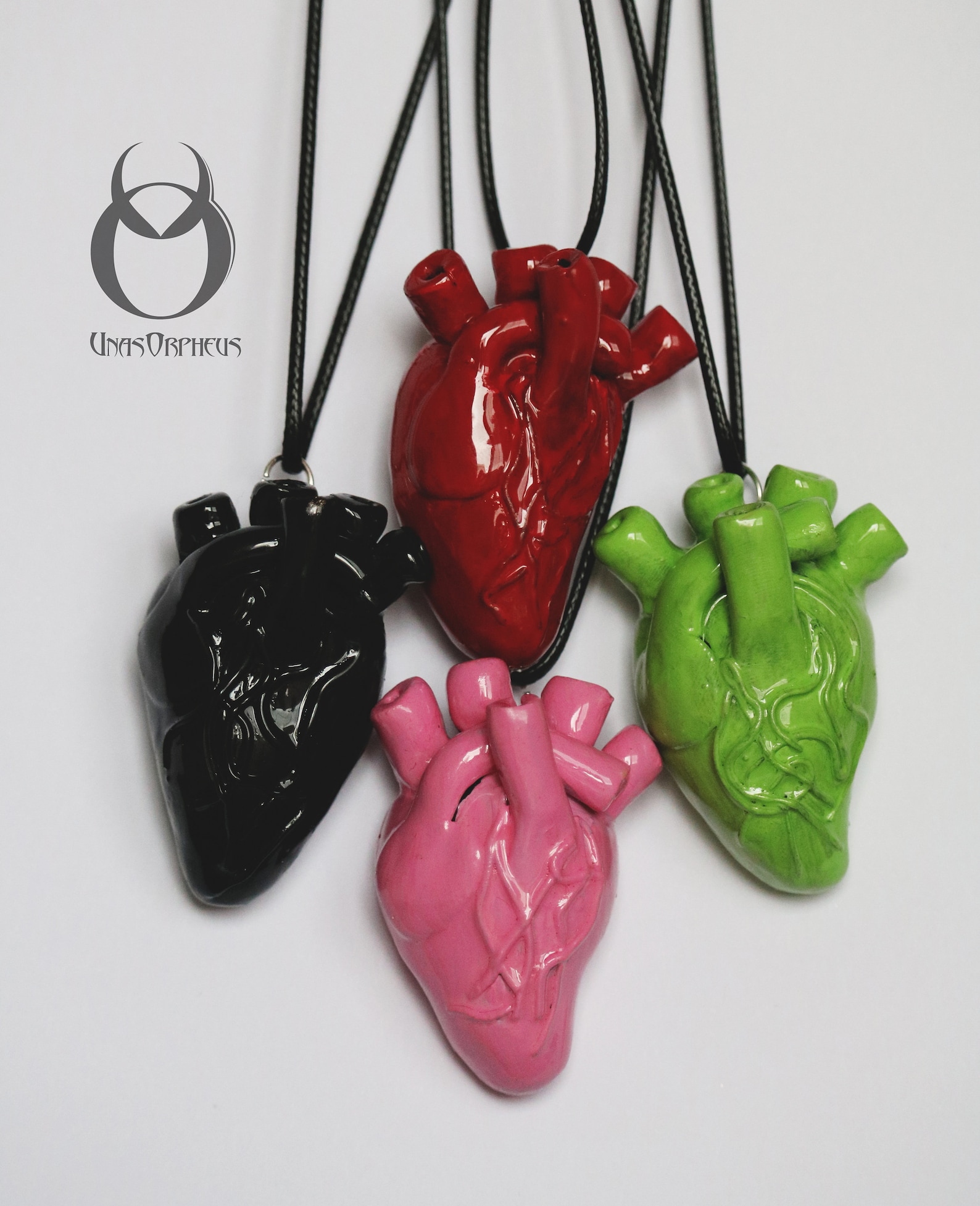 Anatomical Organ Heart Necklace Multi Color Gift for Anatomy Etsy
