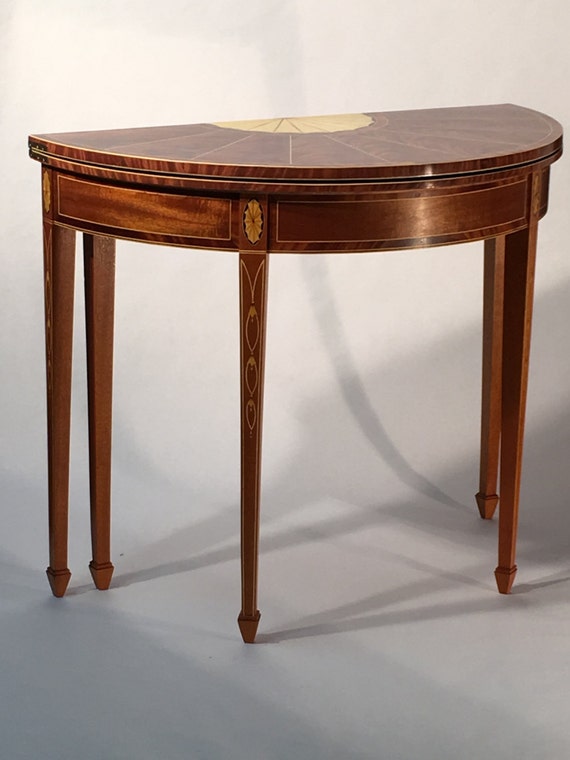 Reproduction Federal Period Ny Card Table C 1790 Etsy