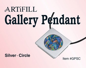 Gallery Pendant: Silver - Circle (6mm deep) #GPSC