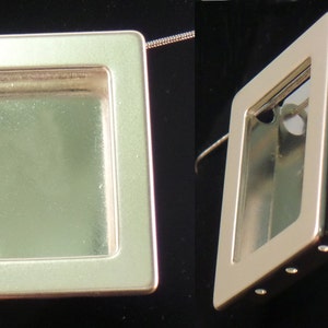 Gallery Pendant: Silver Rectangle 6mm deep GPSR image 2