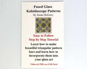 Fused Glass Kaleidoscope Patterns on USB Flash Drive