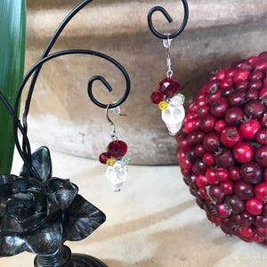Sugar skull earrings, Day of the Dead, Dia de los Muertos, Crystals earrings, Mother&#39;s Day gift