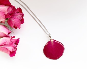 Rose Petals Necklace | Etsy