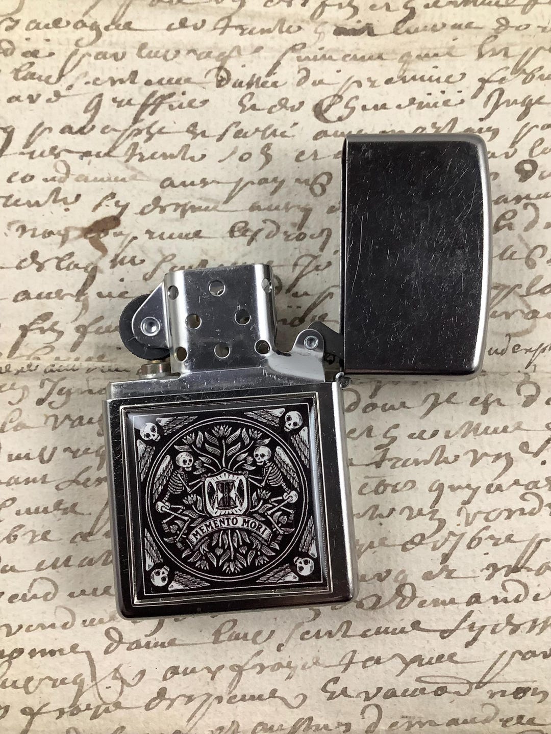 Memento Mori Zippo Lighter - Etsy
