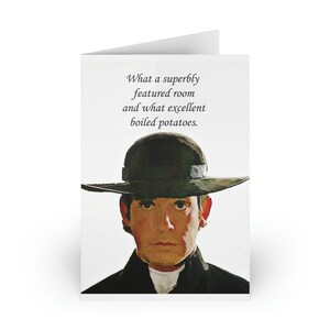 Tarjetas de felicitación de Mr. Collins (paquete de 8) - Orgullo y prejuicio - Habitación magníficamente destacada y excelentes papas hervidas