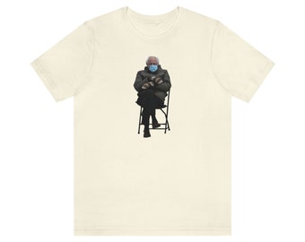 Bernie Inauguration TShirt - Bernie Sanders Sitting Crosslegged with Mittens at Joe Biden Inauguration TShirt