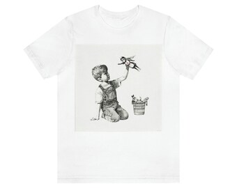 【BAON】[unisex] Robin Print Short Sleeve Tee T Shirt Robins - Etsy Canada