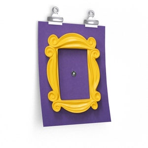 Friends Picture Frame Poster 9x11 - Iconic Purple Door Peephole Picture Frame From Friends