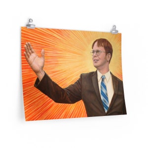 The Office Wall Art Portrait of Dwight Schrute Poster Print image 1