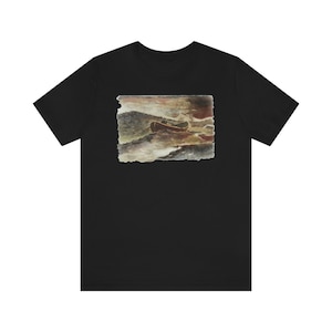 Good Will Hunting Painting T-Shirt - T-Shirt with Robin Williams&#39; Row Boat In A Storm Painting from Good Will Hunting