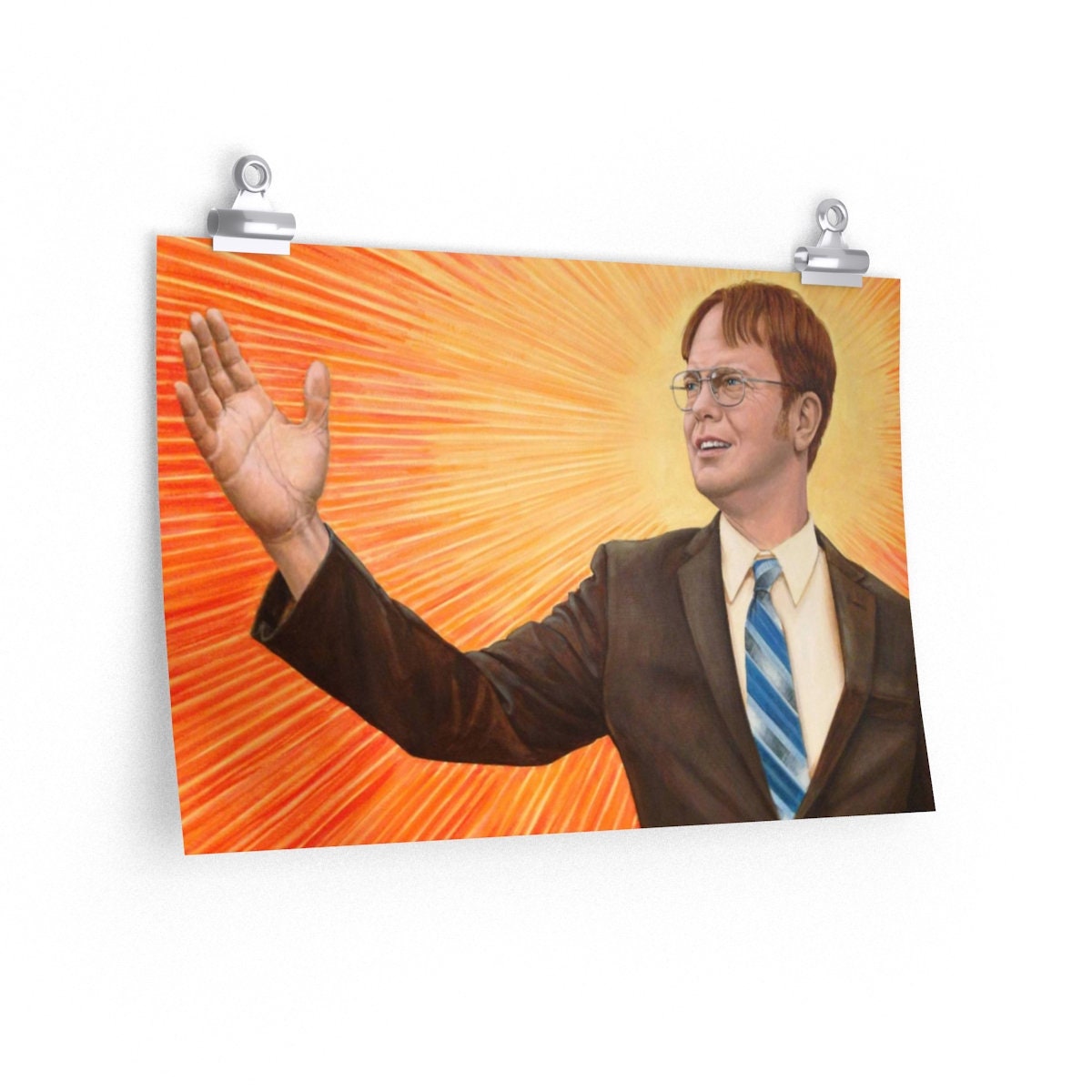 The Office Wall Art Portrait of Dwight Schrute Poster Etsy