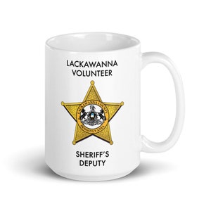 Dwight Schrute&#39;s Lackawanna County Volunteer Sheriff&#39;s Deputy Mug - The Office