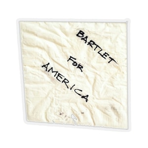 West Wing Laptop Sticker - Bartlet For America Napkin