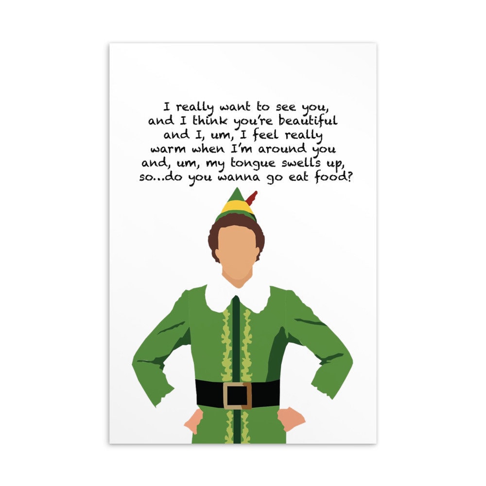 Elf on sale christmas card