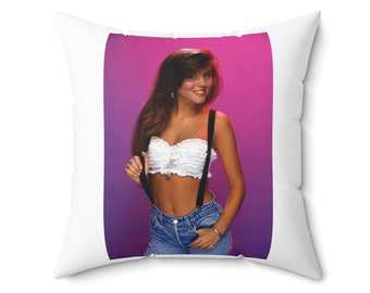 Kelly Kapowski Throw Pillow - Gifts for Saved By The Bell Fan - Tiffani Thiessen Throw Pillow