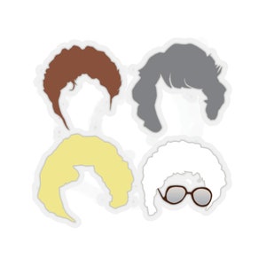 Golden Girls Hair Laptop Sticker