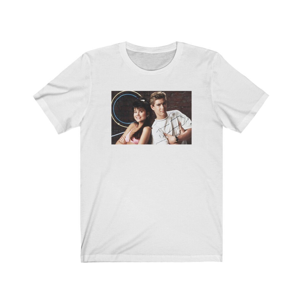 Zack Morris and Kelly Kapowski T-shirt Saved by the Bell Etsy