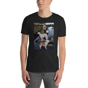Goodfellas T-Shirt - Shirt with Painting of Dogs - Goodfellas Movie - Black, White, Navy