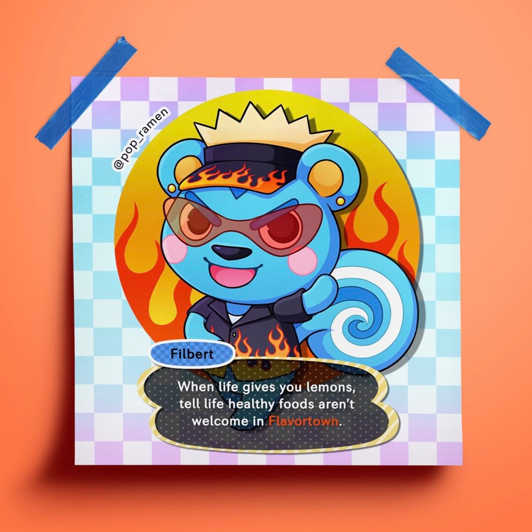 Flavortown Filbert Print [8.5”x8.5”] - Etsy Singapore