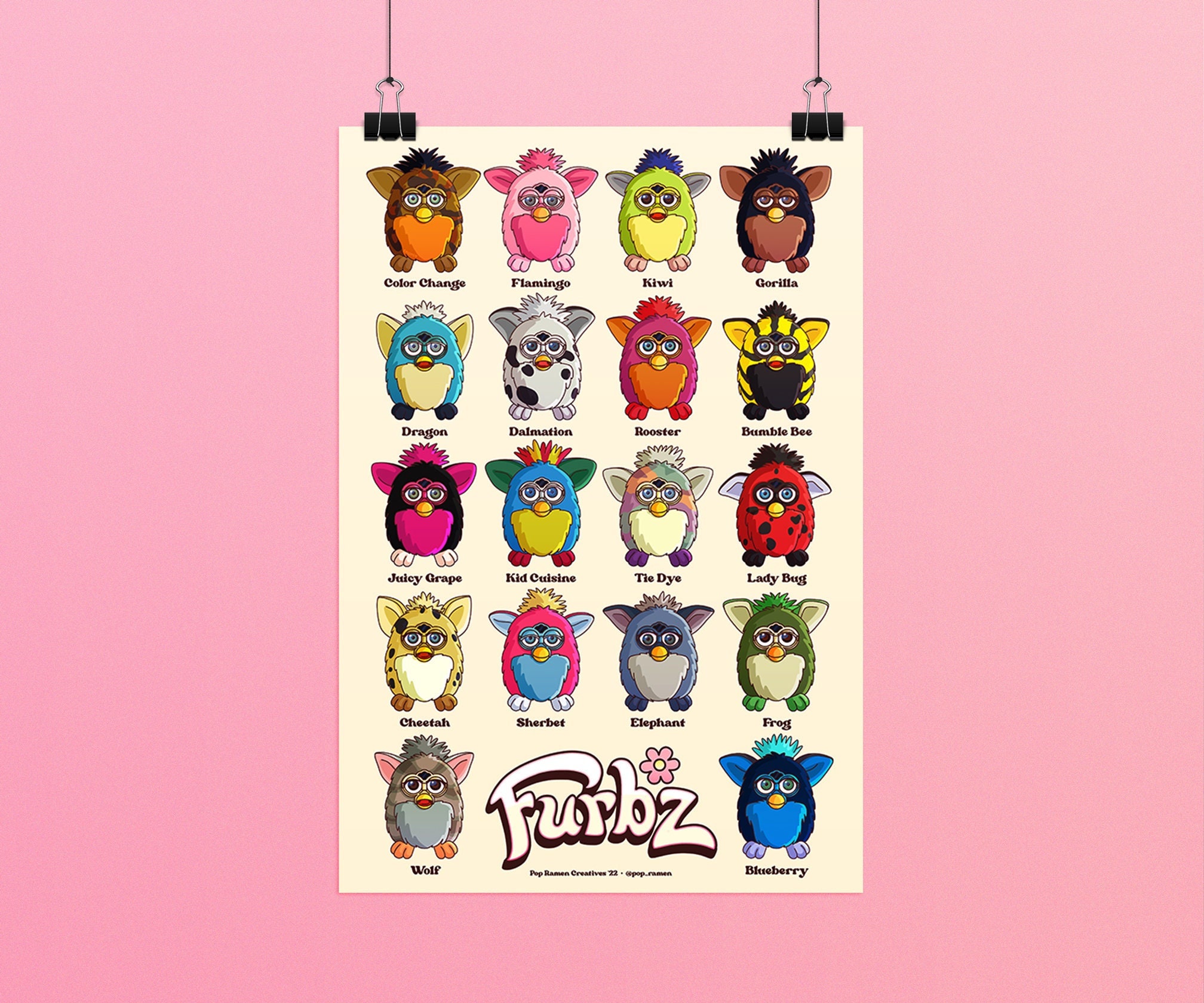 Furbz Generation 1-8 Poster [13x19